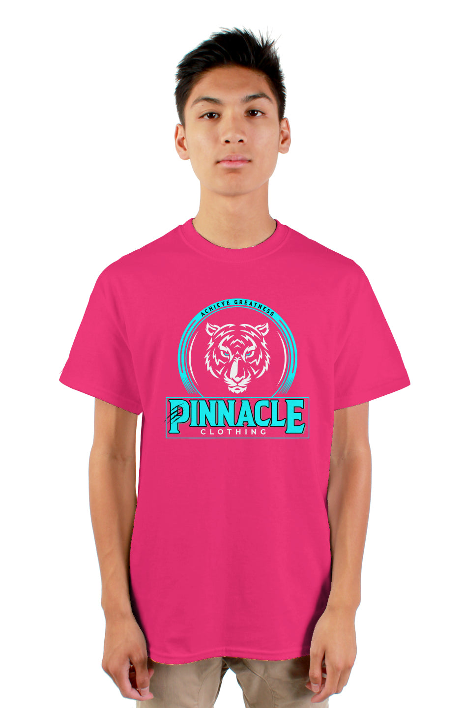 Pinnacle T-Shirt Teal Logo